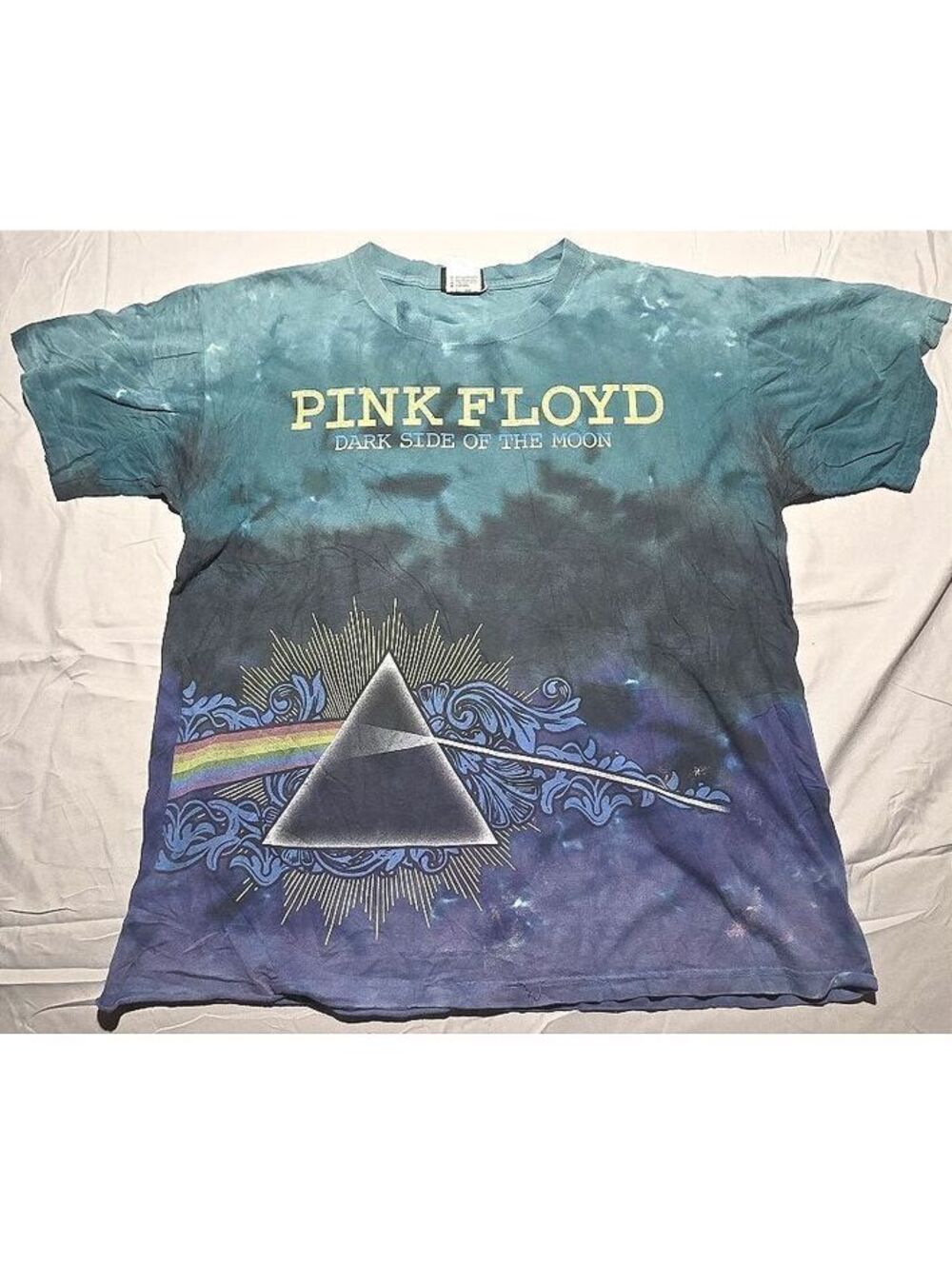 Vintage Pink Floyd Dark Side of the Moon Tie-Dye T-Shirt